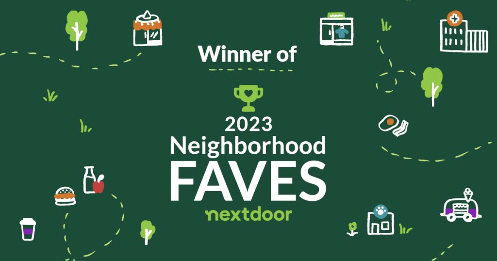 Winner of 2023 Neighborhood Faves on Nextdoor